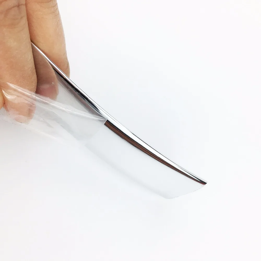 Стайлинг авто ширина 6 мм хромированная отделка для стайлинга уличная форма