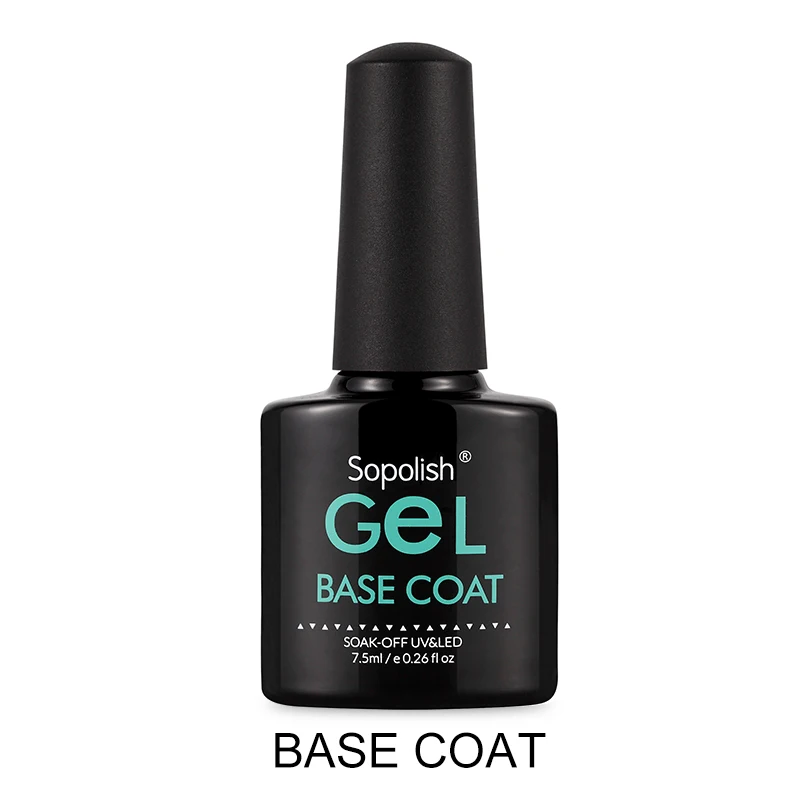 BASE COAT SOPOLISH Гель-лак Гибридный лак для дизайна ногтей лак праймер верхнее покрытие Полупостоянный УФ цвета аксессуары акриловый полигель-лак - Цвет: BASE COAT