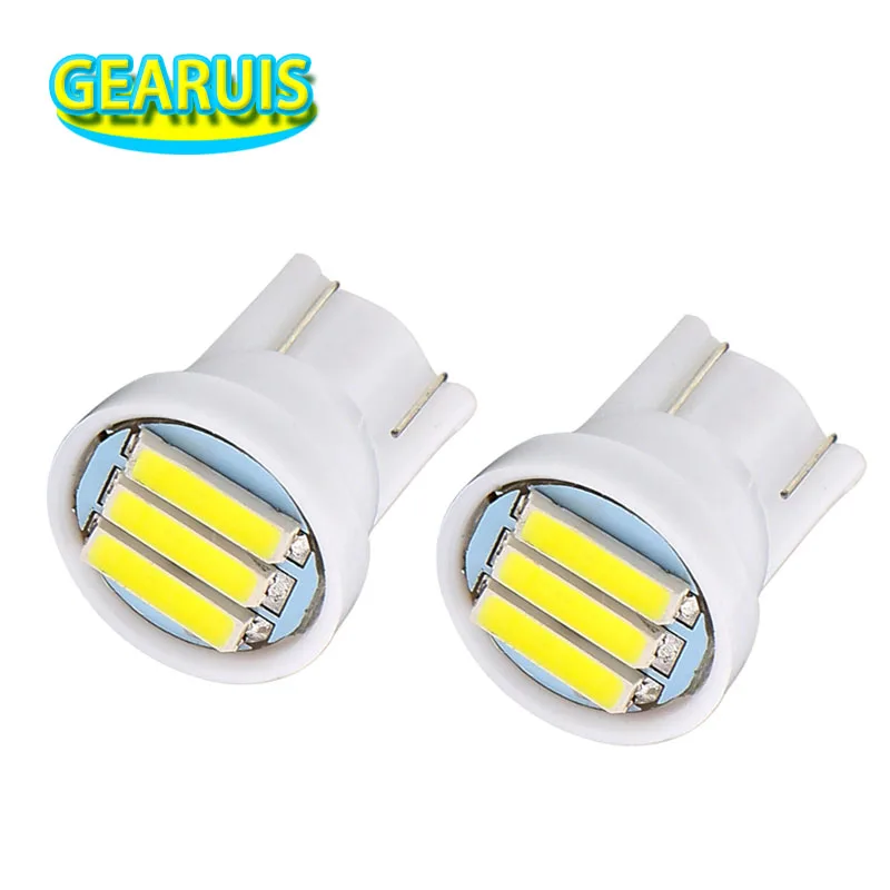 100X T10 3 SMD СВЕТОДИОДНЫЙ 7014 1W белый синий красный зеленый желтый W5W 7020 LED лампа для