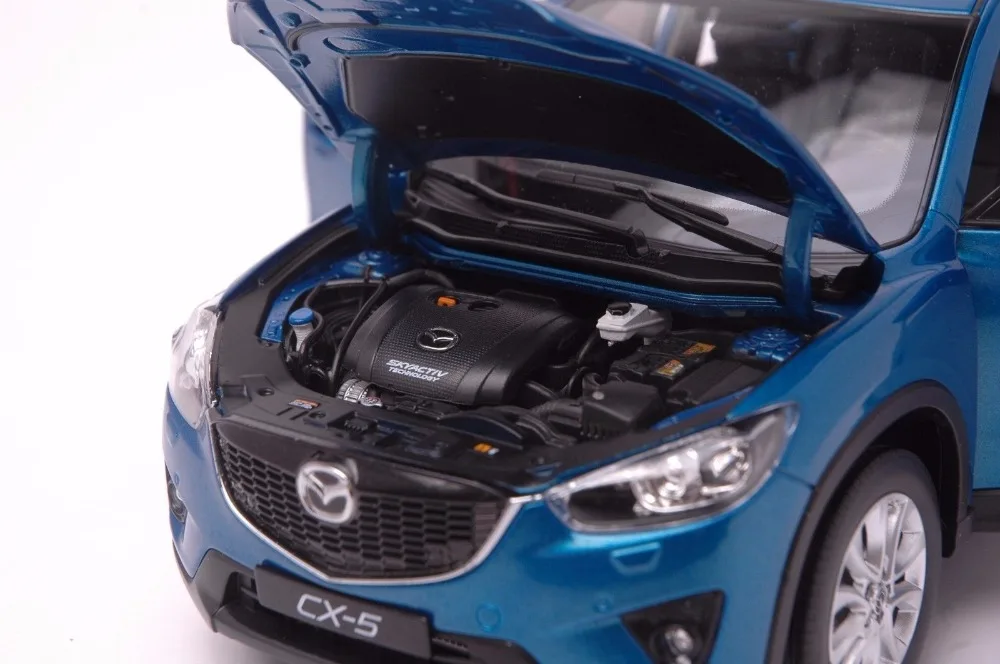 1:18 литая модель для Mazda CX-5 синий внедорожник игрушечный автомобиль миниатюрная коллекция подарок CX5 CX 5