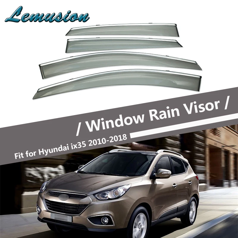 Высокое качество 4 шт. Дымовое окно дождевой козырек для Hyundai IX35/Tucson 2010 2011 2012 2013 2014
