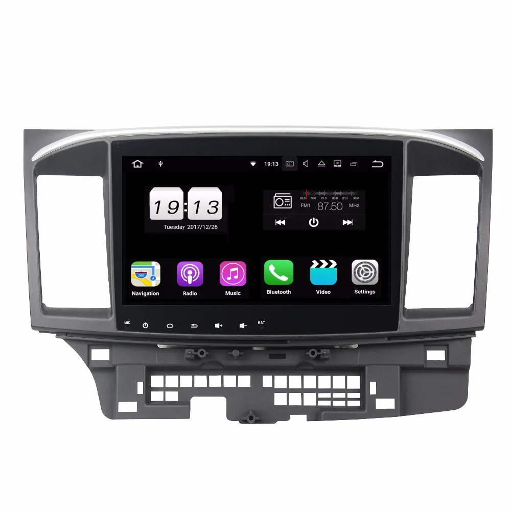 10 1 "720P Android 8 для MITSUBISHI Lancer 2014-2015 2 Гб ОЗУ автомобильный DVD-плеер GPS Glonass navi RDS радио