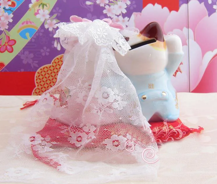 Керамическая счастливая кошка двойная копилка для пар Манеки Neko свадебный