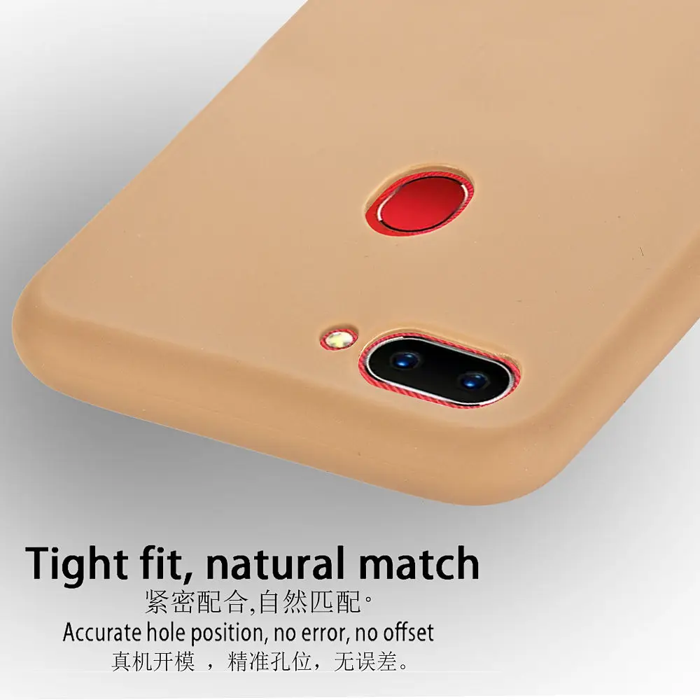 Для oppo A5 чехол Индия 1 5 мм ультра-тонкий простой сплошной цвет матовый из ТПУ