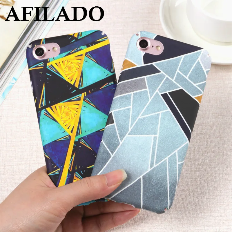 Мода жесткий Пластик чехол для iphone 8 плюс телефон Чехол Геометрическая алмаз