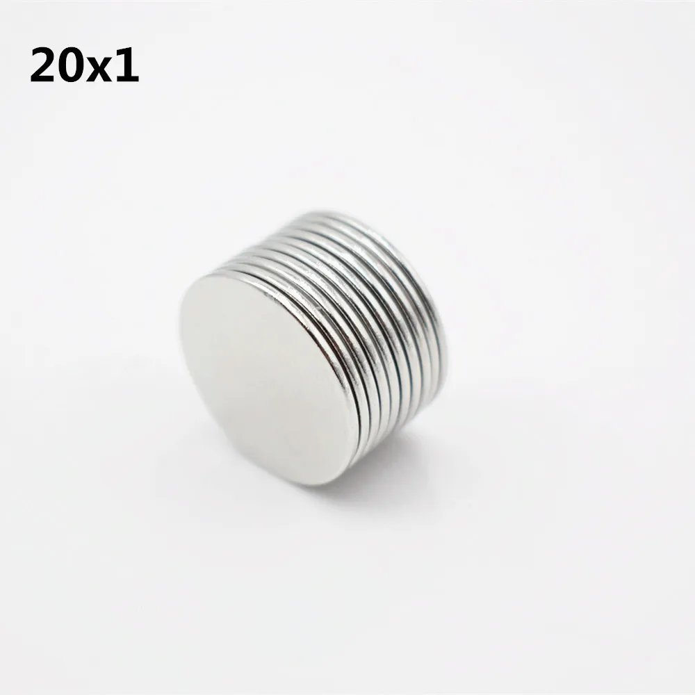 5 шт. Неодимовый Магнит D20mm маленький круглый супер сильный постоянный магнитный диаметр галлия металлический холодильник динамик Электромагнит