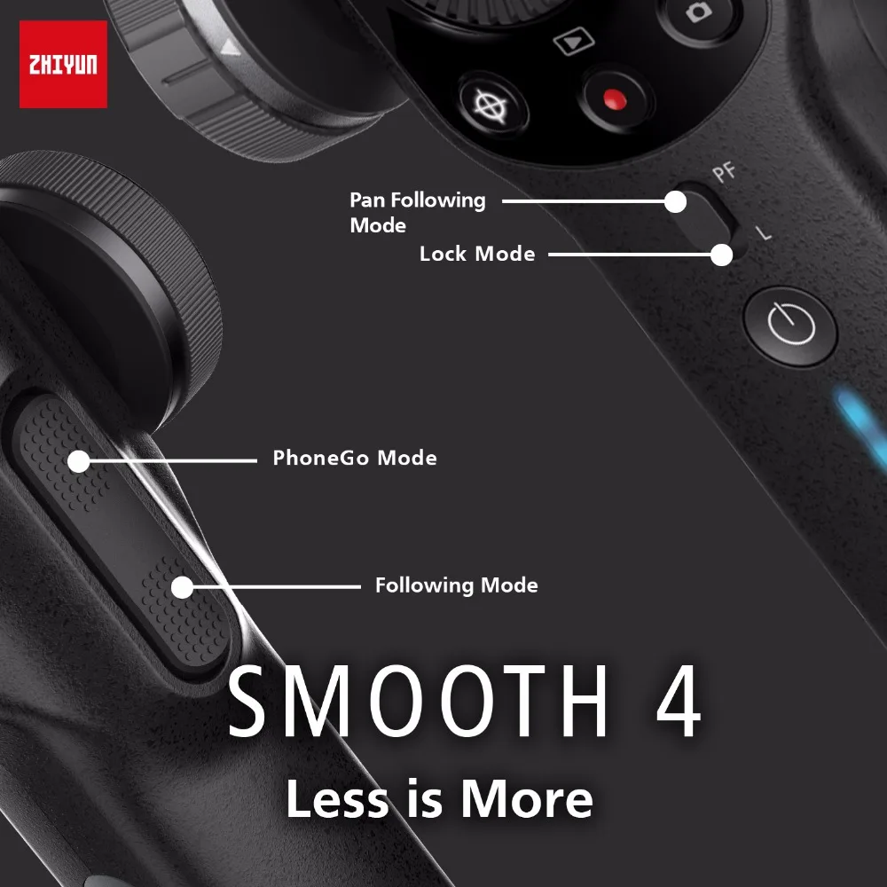 В наличий Zhiyun Smooth 4 Ручной Стабилизатор Стадикам отслеживания объектов фокус