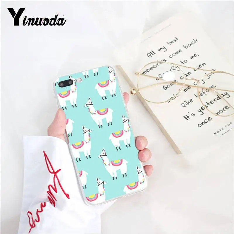 A11 Yinuoda милые ламы Альпака животные мультфильм новинка Fundas PhoneCase для iPhone8 7 6 6S Plus X XS MAX 5 5S SE XR 11 11pro 11promax - Цвет: A11