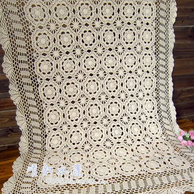 Хит продаж элегантная белая скатерть с цветами из 100% хлопка кружевной чехол для