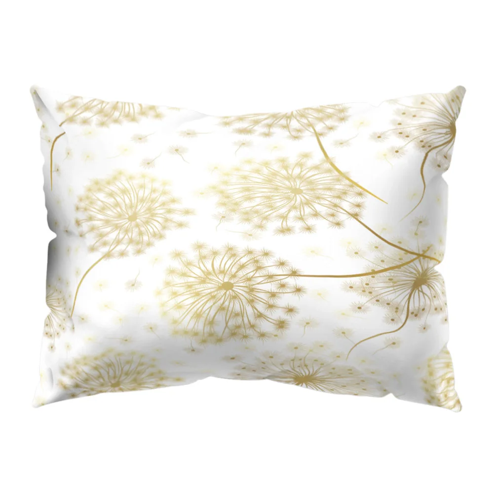 

Flower Leaves Light Pillow Case Soft Throw Pillowcases Soft Pillow Covers Bed Hotel Office Decorative