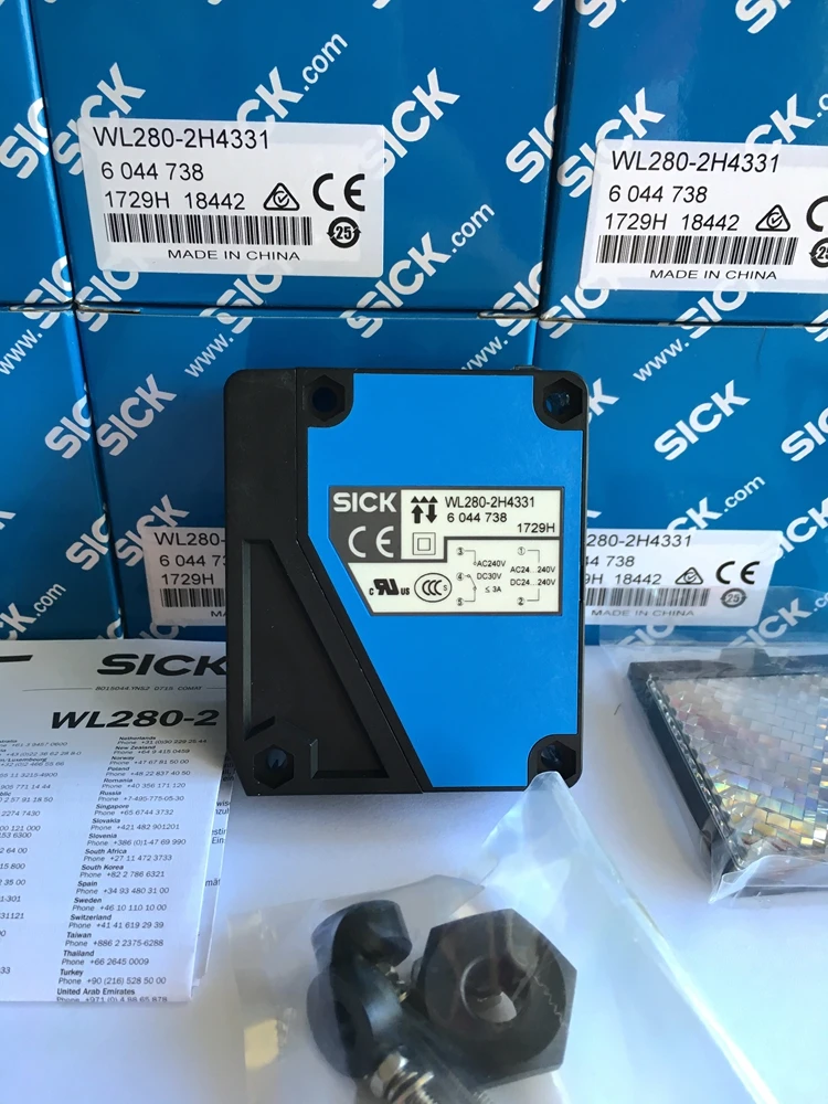 WL280 2H4331 6044738 фотоэлектрический переключатель Датчик Sick 100% новый и