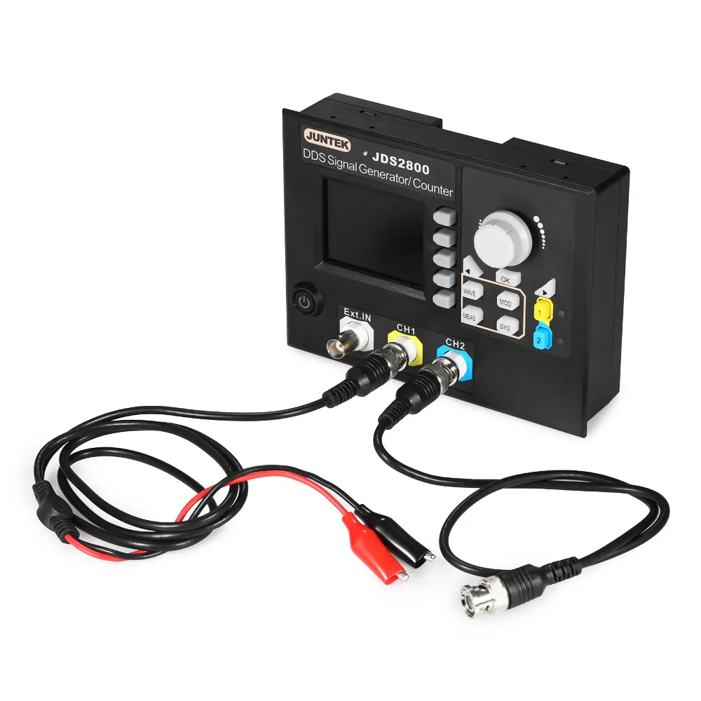 KKMOON JDS2800-60M генератор сигналов цифровой контроль двухканальный DDS функция частота генератора сигнала метр 60 МГц