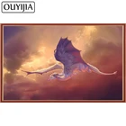 OUYIJIA рисунок с летающей лошадью 5D алмазная живопись мозаика вышивка крестиком ручная работа Стразы Алмазная вышивка домашнее украшение