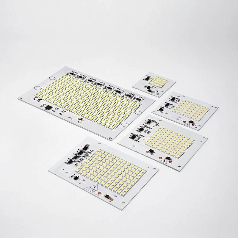 SMD СВЕТОДИОДНЫЙ лампы светильник чип Smart IC AC 220 240V 50W 30W 20W 10W DIY для напольный