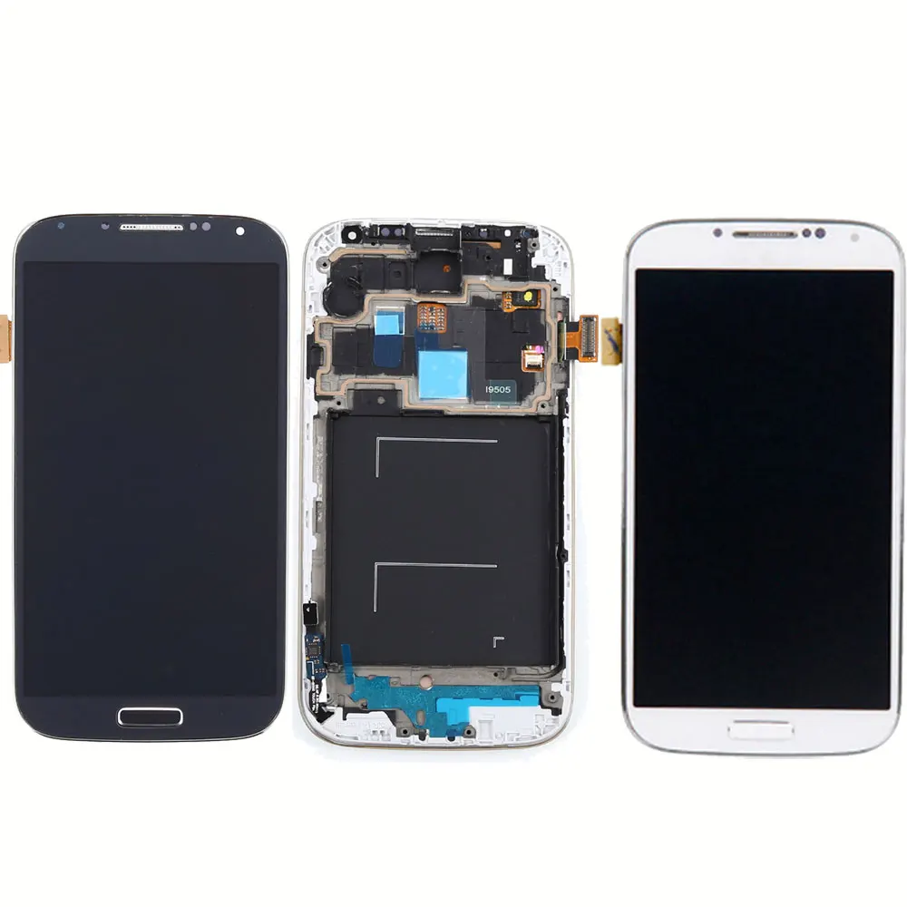 Для SAMSUNG Galaxy S4 i9505 ЖК-дисплей сенсорный экран дигитайзер I9500 i9505 ЖК-дисплей с рамкой для SAMSUNG S4 I9500 дисплей
