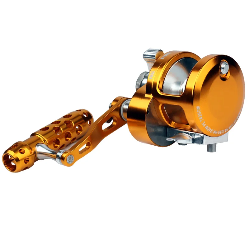 Полностью Металлическая барабанная катушка для троллинга 7 + 1BB рыболовное колесо