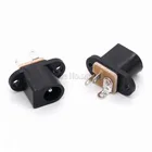 10 шт. DC017 розетка постоянного тока 5,5 мм * 2,1 мм с ушным отверстием, стандартный адаптер постоянного тока, разъем, разъем