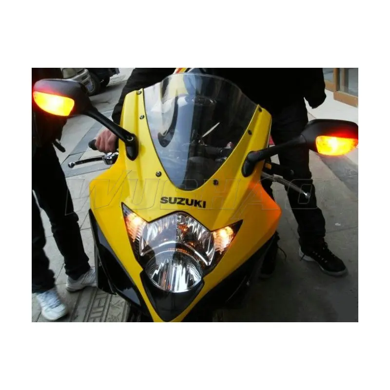 

Экран ветрового стекла для мотоцикла с двойными пузырями для Suzuki 2005 2006 дюйма, цвет черный