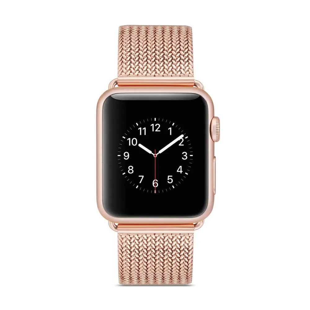 New Stainless Steel Band for Apple Watch Series 5 4 3 2 1 Replacement Watchband for iWatch 5/4 Strap 40/44/38/42mm Metal Belt