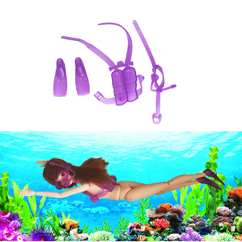 Аксессуары для подводного снаряжения кукол 3 шт. кислородный резервуар