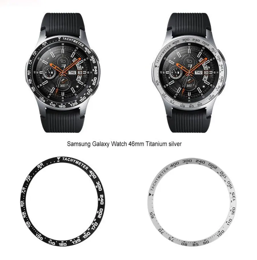 Galaxy Watch 46 мм Рамка для samsung gear S3 Frontier 42 мм металлический ободок кольцо клейкая крышка против царапин Смарт-часы металлическая крышка