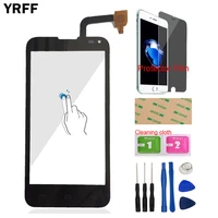 touch screen digitizer panel for fly iq4415 iq 4415 touch screen 4 5 mobile front glass sensor tools protector film adhesive