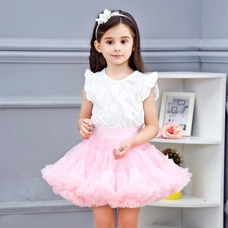 2019 детская юбка пачка для девочек танцевальная балетная принцессы вечерние