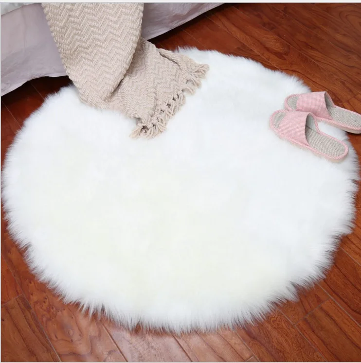 

Soft Artificial Sheepskin Rug Chair Cover Bedroom Mat Artificial Wool Warm Hairy Carpet Seat Wool Warm Textil Fur Area Rugs