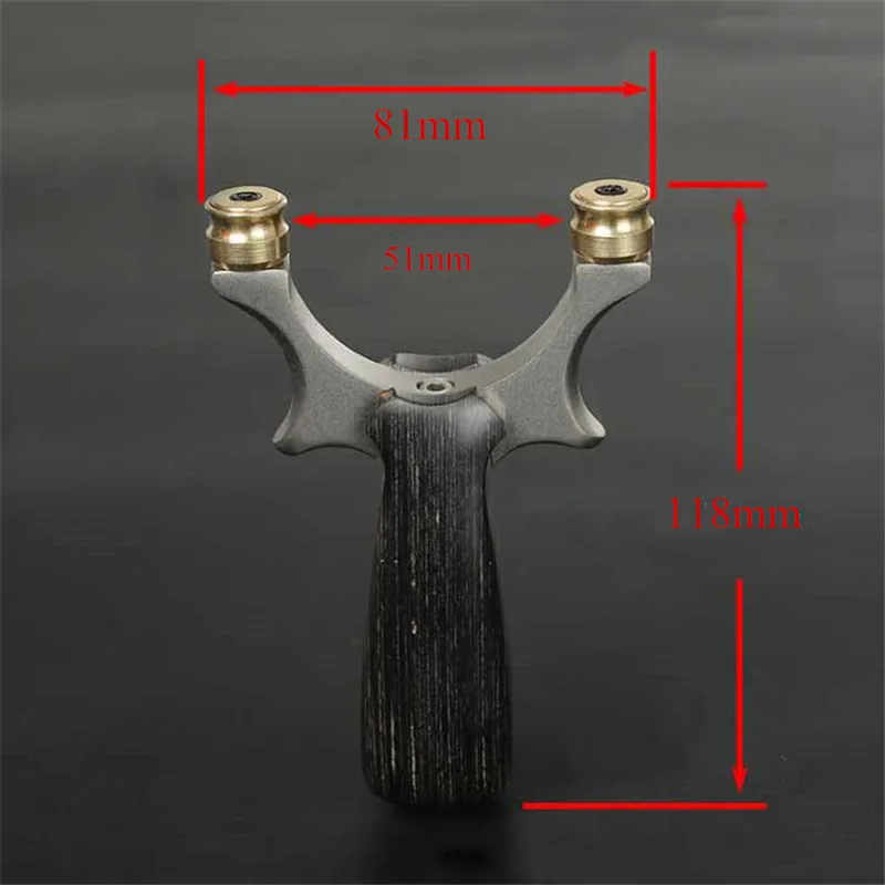 Твердая древесина Охота Быстрое сжатие Рогатка из нержавеющей стали резиновая