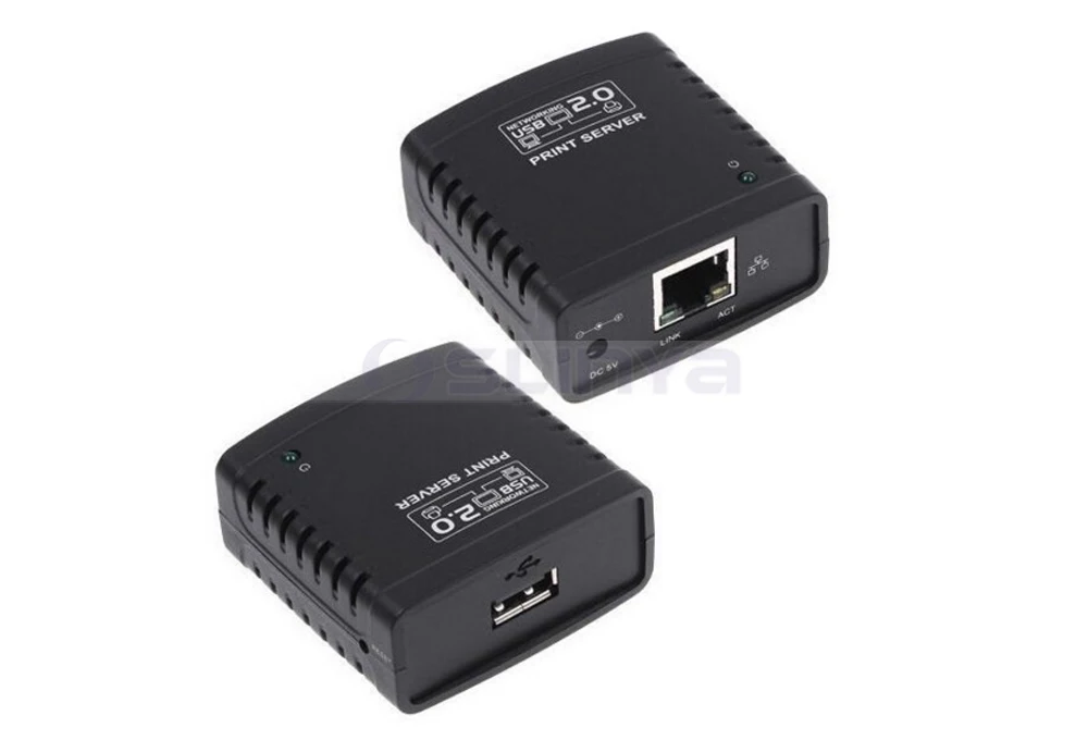 USB 2,0 LRP Сервер печати Поделиться LAN Ethernet сетевой адаптер питания принтера usb-хаб 100 Мбит/с сетевой сервер печати