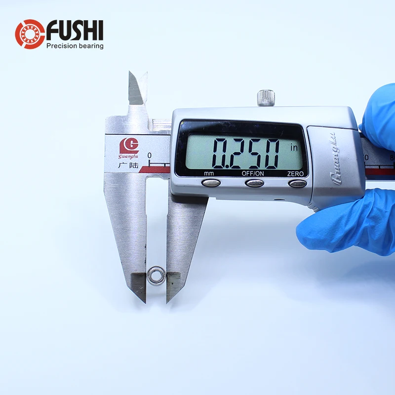R144ZZ подшипник ABEC-1(10 шт) 1/" x1/4" x7/6" дюйм, миниатюрный R144 zz, Шариковые подшипники для моделей RC