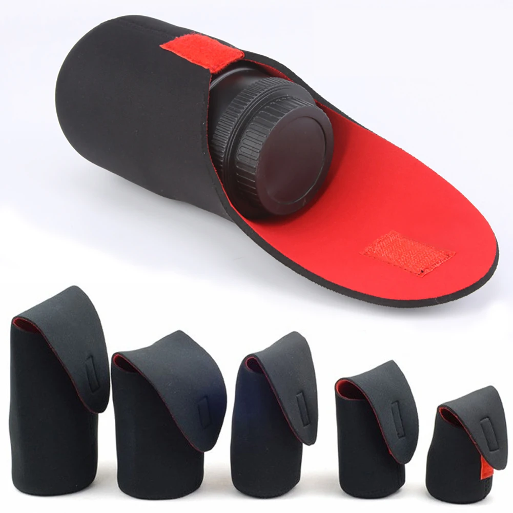 5 Size Camera Lens Bag Neoprene Waterproof Pouch Case S M L XL For Canon DSLR | Электроника
