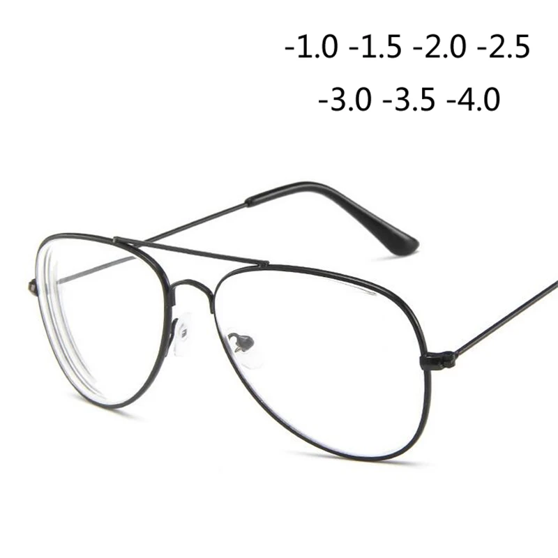 

Retro Metal Cat Eye Finished Myopia Eyeglasses Spectacles Glasses For Women And Men -1.0 -1.5 -2.0 -2.5 -3.0 -3.5 -4.0