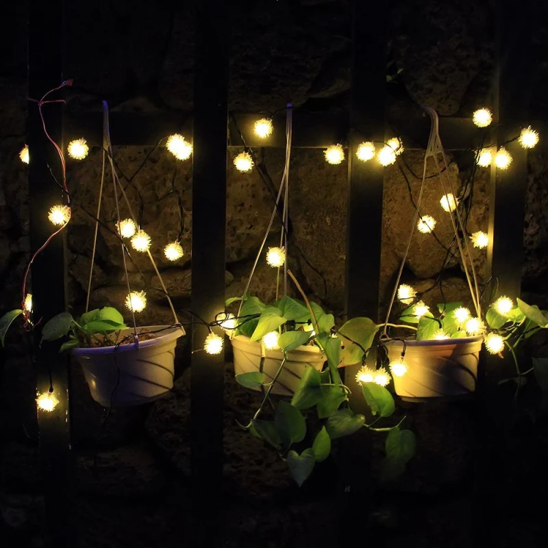 Гирлянда светодиодная на солнечных батареях 5 м 20 светодиодов | Лампы и освещение