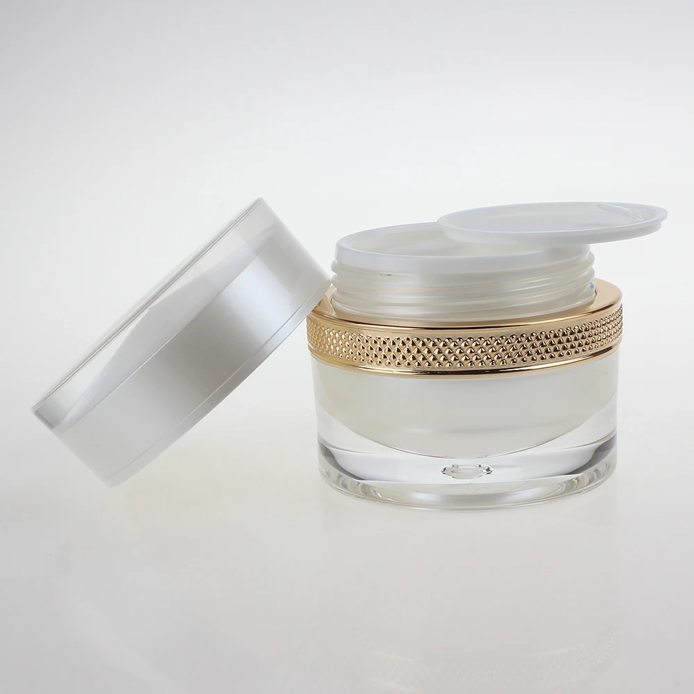 

Пустая круглая акриловая баночка, а так же 30 г, белый колпачок акриловая бутылка для косметики для банка для крема