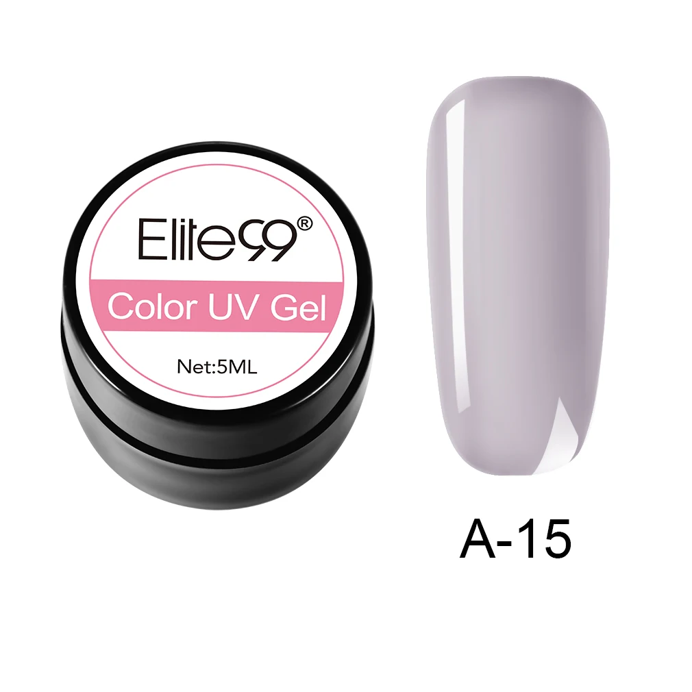 A-15 Elite99 Гель-лак гель uv Vernis светодиодный Гель-лак для ногтей художественный Гель-лак для ногтей чистый цвет Гель-лак 5 мл Гель-лак es Soak Off Nail Art - Цвет: A-15