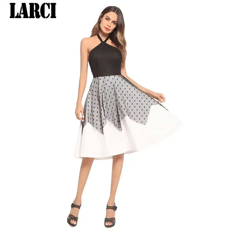 LARCI Лето Цветочный принт Для женщин шифон белое платье с оборками открытыми