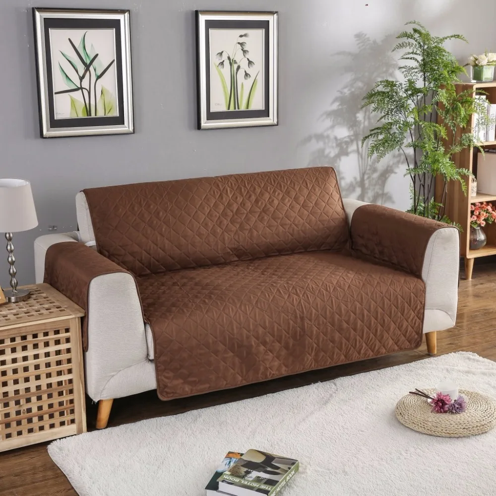 Pet dog sofa cushion Universal cover Quilted Sofa protection mat with Bandages Overall lattice sofacover | Дом и сад
