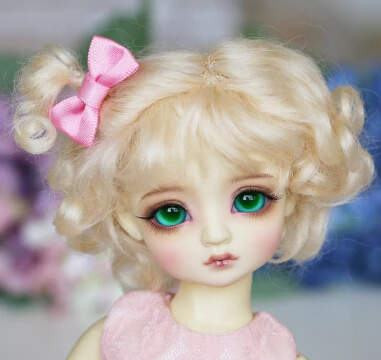 picture colors Новое прибытие 1/6 6-" Bjd парик Sd прекрасный модный короткий стиль мохер парик для волос Bjd - Цвет: picture colors