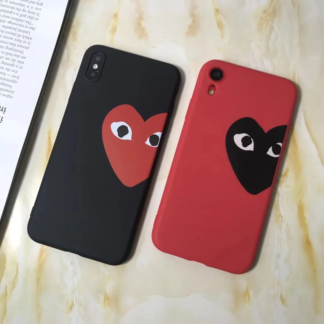 Световой Commes des garcons игра CDG Японии чехол для телефона iPhone 6 6S 7 8 Plus X xs max xr Мягкий