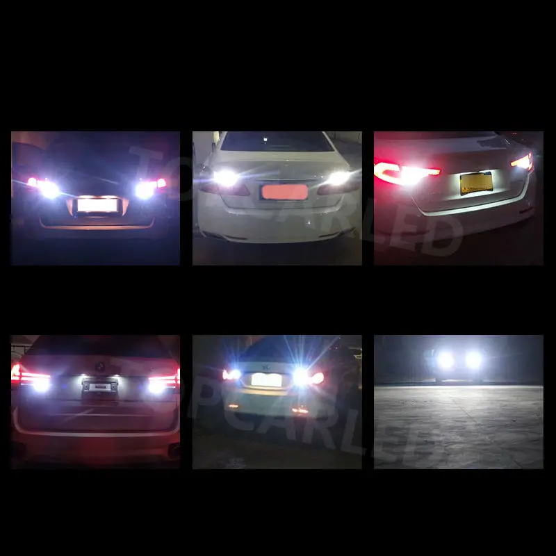Новинка 10X 1157 1156 bay15d лампочка 50smd 1206 led COB светильник P21/5 Вт стоп-сигнал фонарь