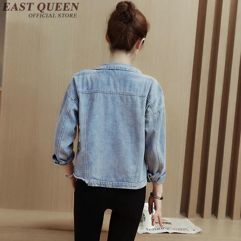 Женская джинсовая куртка 2018 новое поступление с вышивкой женские джинсовые