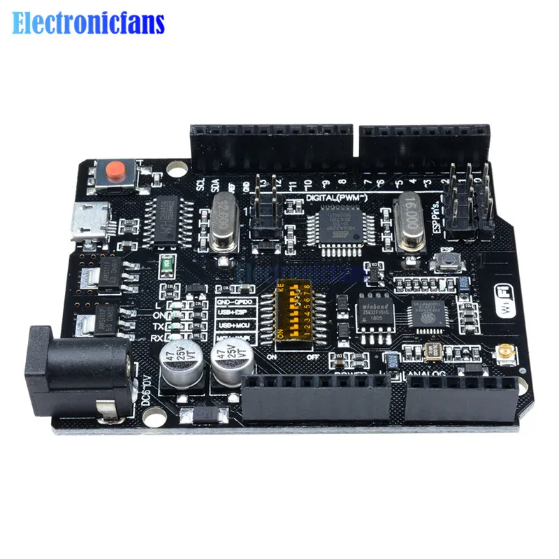 Конвертер для NodeMCU WeMos ESP8266 UNO Wi Fi R3 ATmega328P 32 Мб памяти USB TTL CH340G CH340 совместим с Arduino