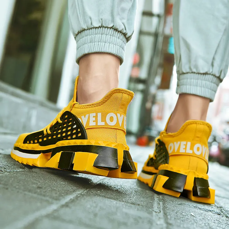 Мужские сетчатые кроссовки SUROM Chaussure Homme уличные для мужчин спортивная обувь бега