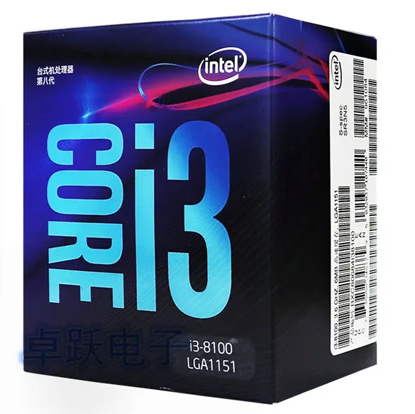 Процессор Intel Core i3 8 series I3 8100 четырехъядерный процессор в штучной упаковке LGA 1151 land