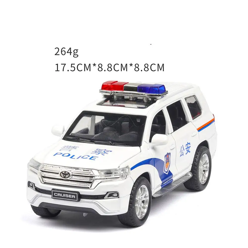 white Детский игрушечный автомобиль 1/32, имитация сплава, вытягивающийся назад, игрушечный автомобиль, подарок, украшение, классная полицейская модель автомобиля - Цвет: white