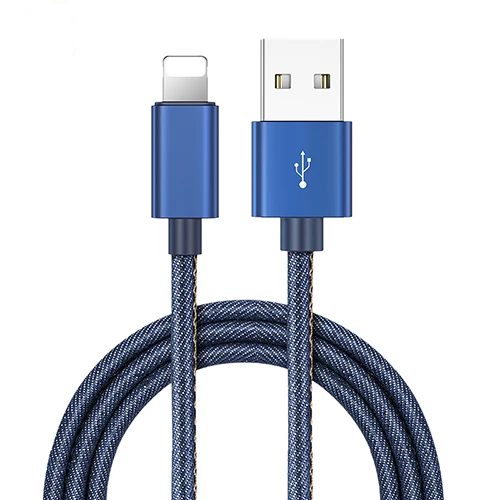 Blue GUSGU кабели для мобильных телефонов для iPhone кабель 2 в 1 нейлоновый Плетеный несколько зарядный кабель Micro USB для iPhone 8/8 Plus/Galaxy S8 - Цвет: Blue