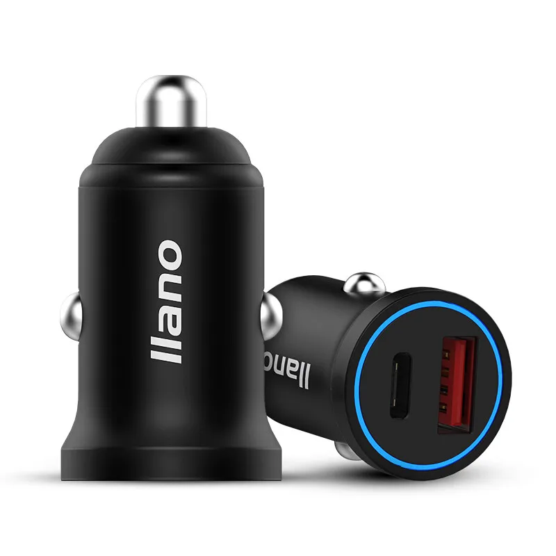 USB 3 0 Автомобильное зарядное устройство QC C 36 Вт быстрое с кабелем type