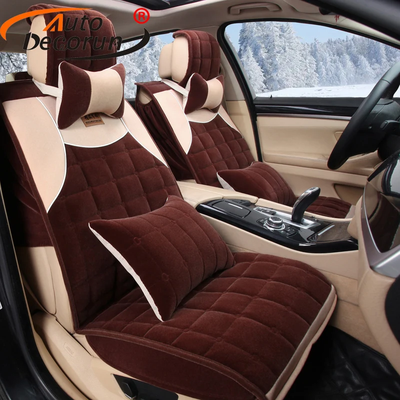 AutoDecorun теплый зимний чехол для автомобильного сиденья 5 мест в комплекте