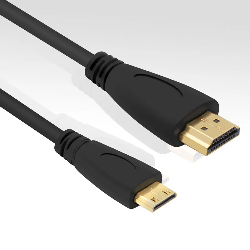 Высокоскоростной позолоченный штекер HDMI в MINI 1 м 5 2 3 Мужской кабель 4 Версия 1080p 3D